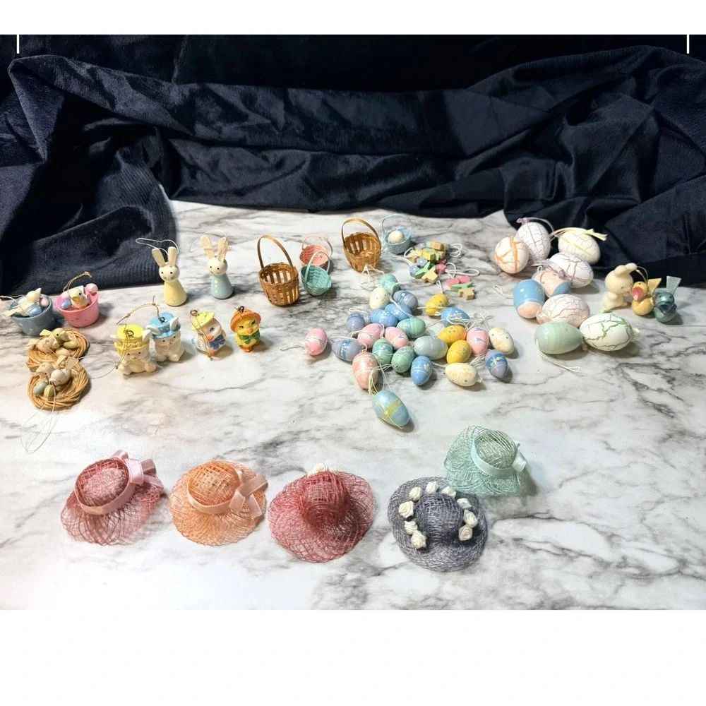 60+ EASTER DECOR MIX~MINI~ FOR TREE, WALL, WREATH ETC (2833)‎